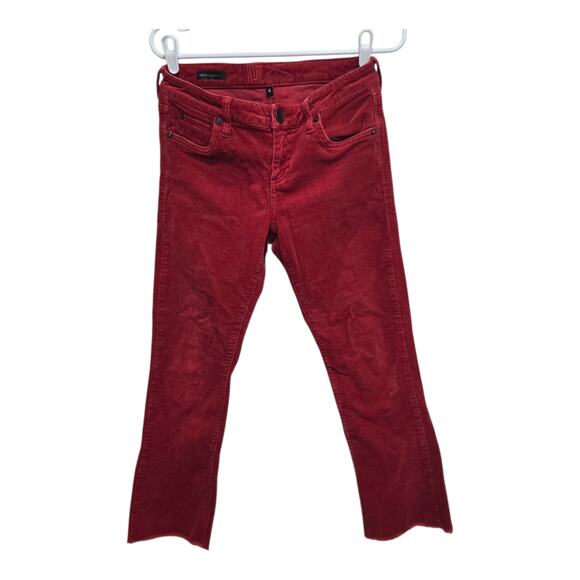 Kut From The Kloth Farrah Baby Bootcut Red Corduroy Pants Women’s Size 4 - Picture 1 of 8